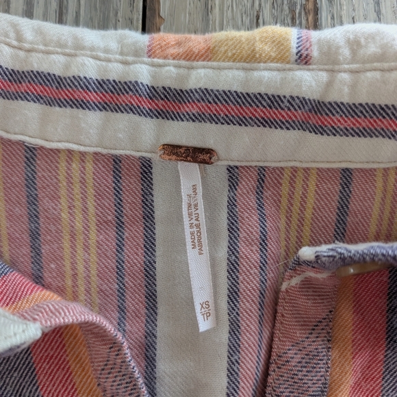 Free People Sunset Shirtdress Oversized Womens XS - Picture 6 of 9